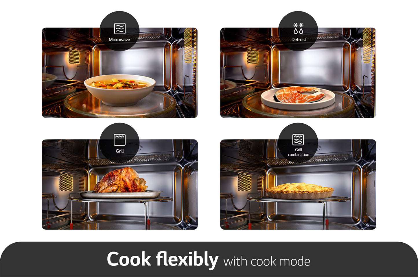 LG Built in Microwave Oven 25L Black Glass with LED Touch Display and Child Lock Option |MGBZ2593F - Urbancucine 