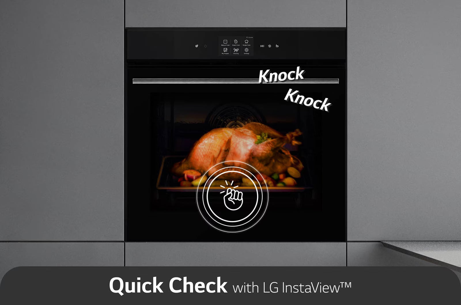 LG Built in InstaView Oven 76 Liters A++ Air Fry & Steam Sous-Vide |WSED7613S - Urbancucine 
