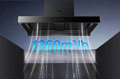 Range Hood | Dual-Cavity Large Suction | Model: A862 | 90cm | Airflow: 1260m3/hr | Pressure: 410 Pa | Noise: < 44dB - Urbancucine 