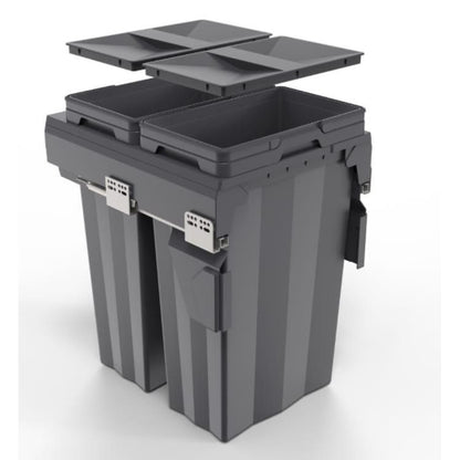 Elite Soft Close Max Volume Waste Bin - 74L (2*37L) |E101SGR