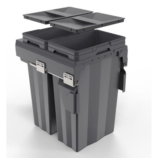 Elite Soft Close Max Volume Waste Bin - 74L (2*37L) |E101SGR