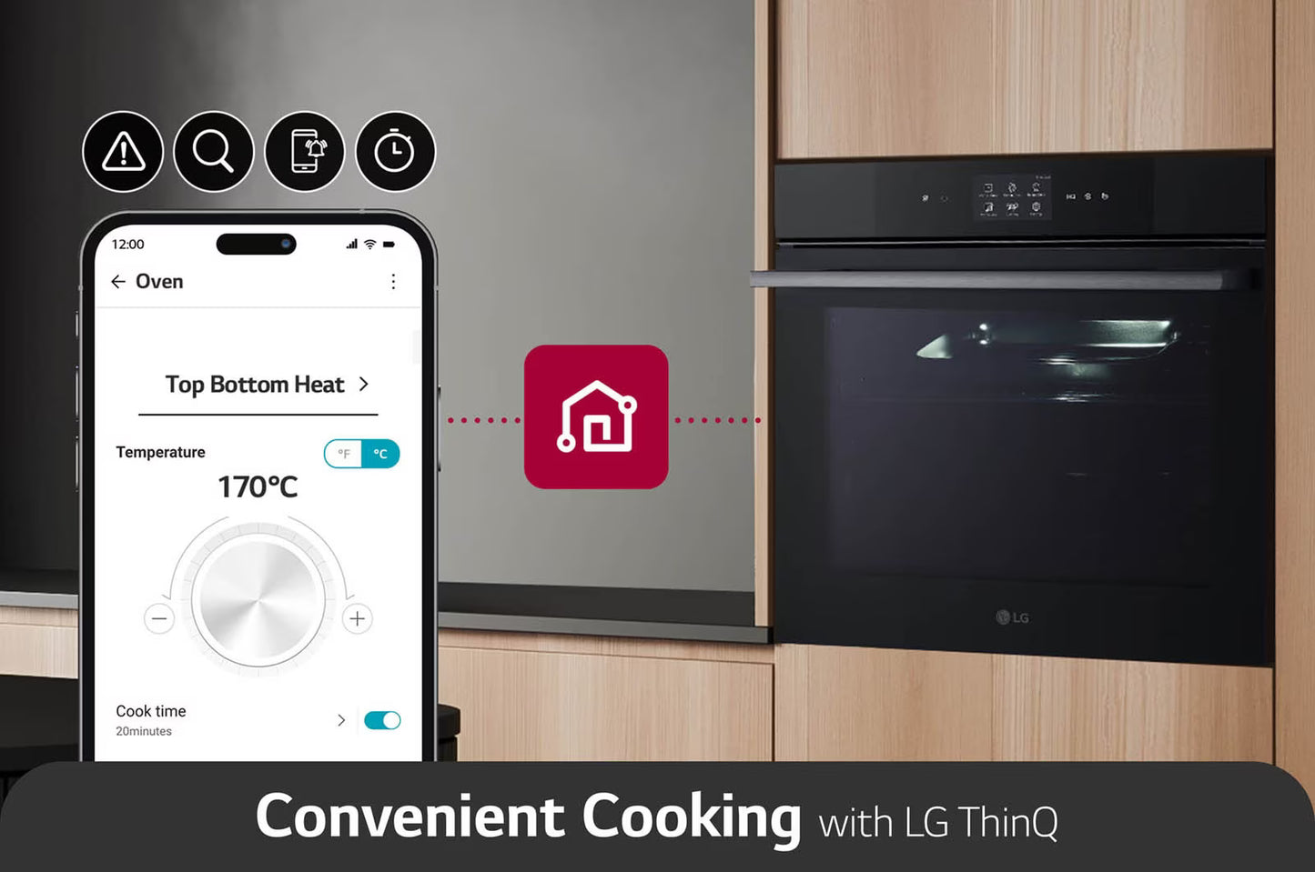 LG Built in InstaView Oven 76 Liters A++ Air Fry & Steam Sous-Vide |WSED7613S - Urbancucine 