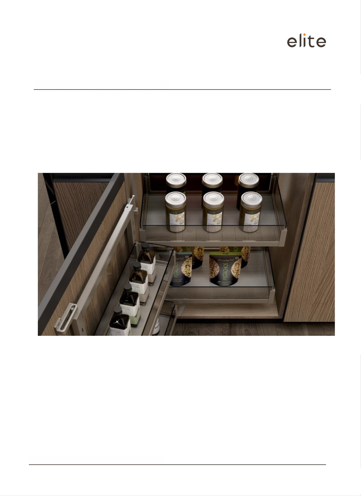 Elite 60cm 2 Layers Pantry Pull Out |M005CH