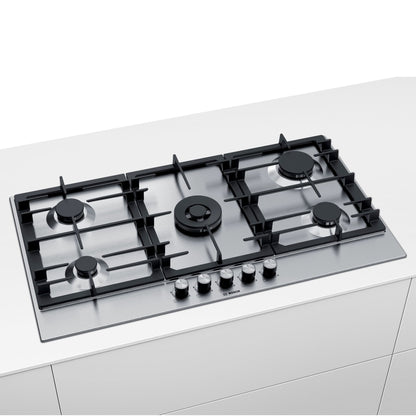 Bosch Serie | 6 5 Burner Gas Hob,  (4.5 x 91.5 x 52 cm) | PCR9A5B90M