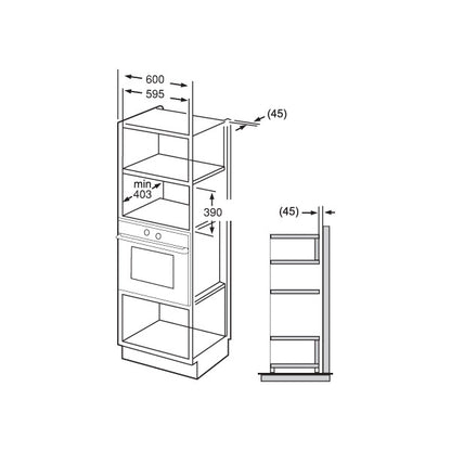 Elba 22L Built-In Microwaves|220-00SS