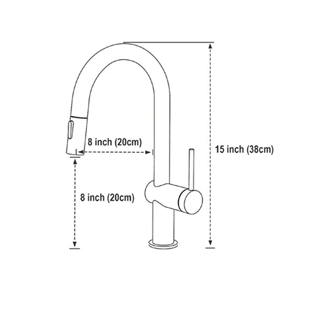 SUIZAK KITCHEN FAUCET WITH PULL OUT SPRAY|SZF11803GG