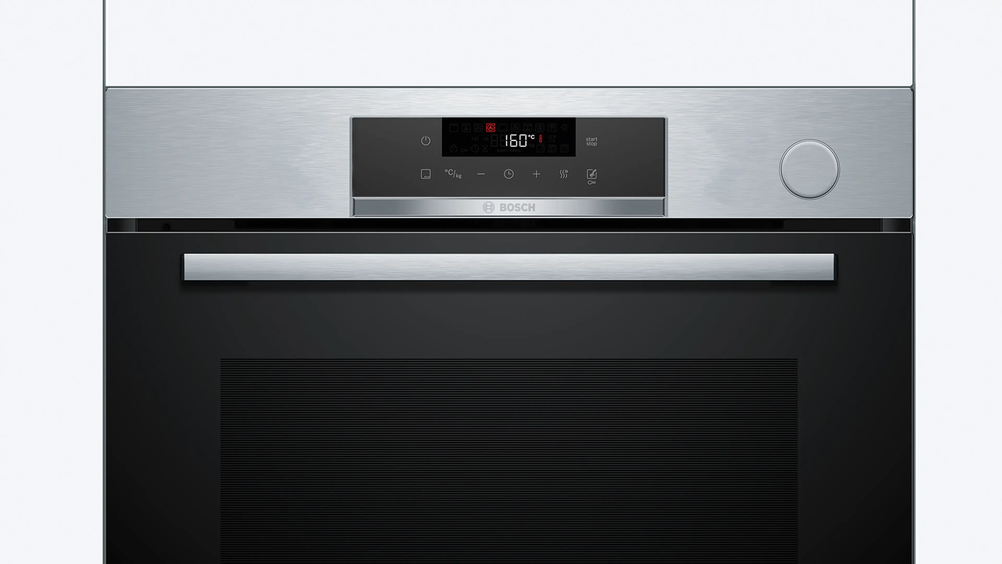 Bosch | Series 4 Built-in oven with added steam function 60 x 60 cm Stainless steel HRG532ES3M