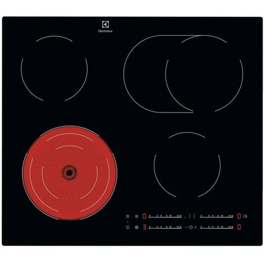 Electrolux 60cm Built in Ceramic Hob Radiant Hob with 4 Cooking Zones |EHR64441CK