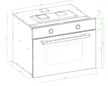CARYSIL BUILT IN COMBI OVEN MICROWAVE |LI OM 45 KNBG