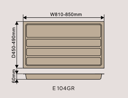 Elite Cutlery Tray 90cm  |E104GR
