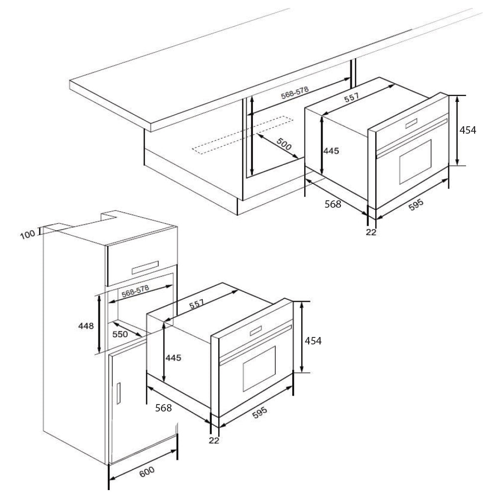 CM BUILT IN VISION 45 CM BUILT IN COMBI MICROWAVE 44L |MWC4544001 - Urbancucine 