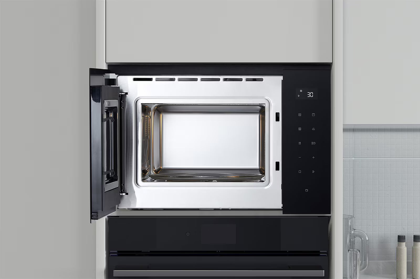 LG Built in Microwave Oven 25L Black Glass with LED Touch Display and Child Lock Option |MGBZ2593F - Urbancucine 