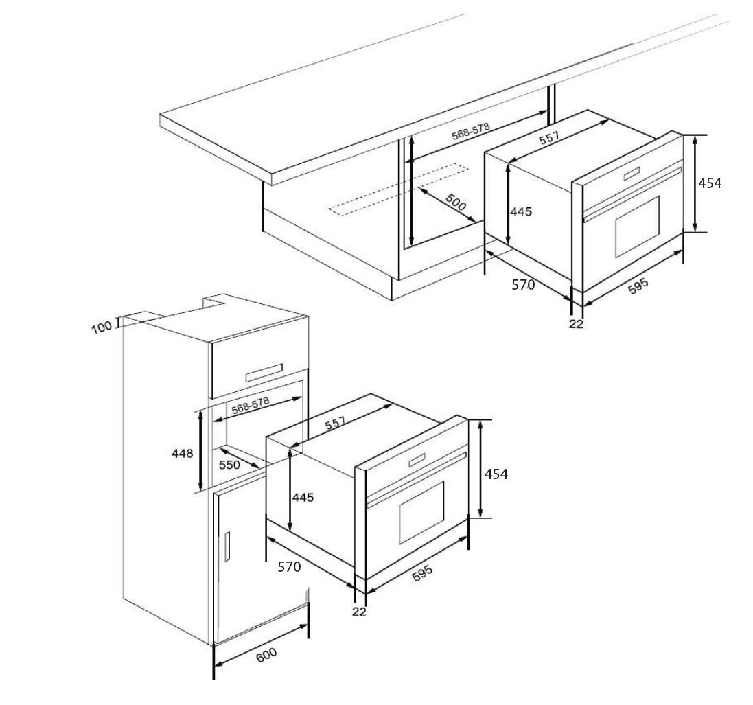 CM BUILT IN ROYAL MATTE BLACK 45CM |MWC4540013 - Urbancucine 