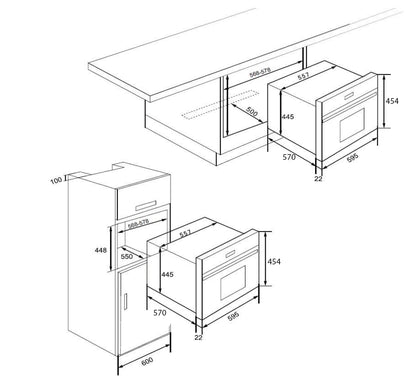 CM BUILT IN ROYAL MATTE BLACK 45CM |MWC4540013 - Urbancucine 