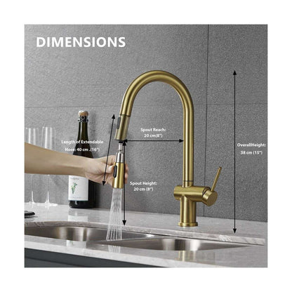 Suizak Kitchen Faucet With Pull Out Spray |SZF11804BG