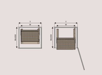 Elite 45cm Soft Close Pantry Pull Out |UL028GR