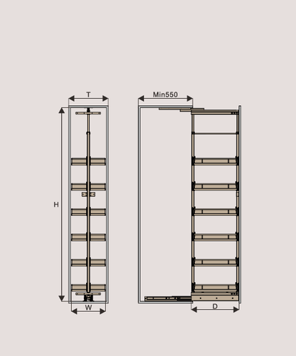 Elite 30cm Soft Tall Unit |UL010GR