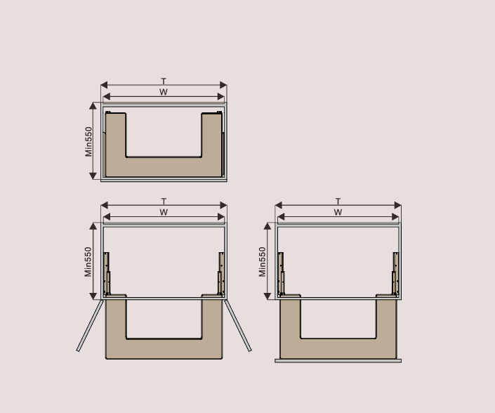 Elite 90cm Under Sink Basket |UL019GR