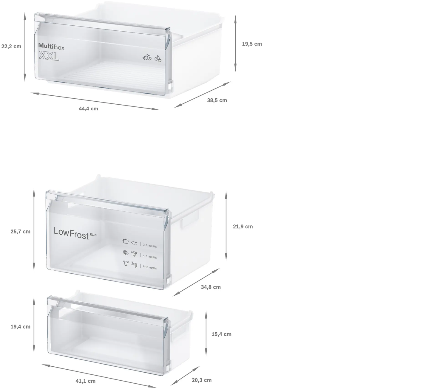 Bosch | Series 2 built-in fridge-freezer with freezer at bottom 177.2 x 54.1 cm sliding hinge KIV87NSE0M
