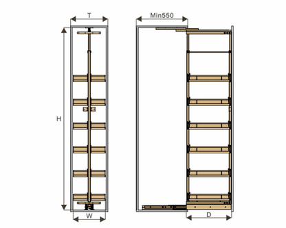 Elite 40cm Soft Tall Unit |M023CH