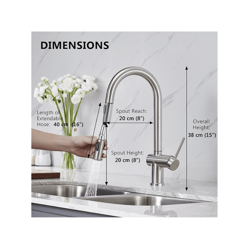 Suizak Kitchen Faucet With Pull Out Spray |SZF11801BN
