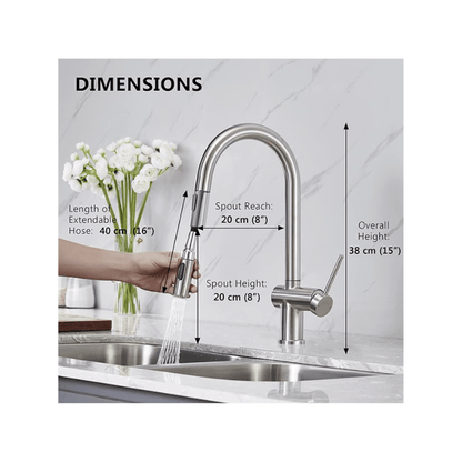 Suizak Kitchen Faucet With Pull Out Spray |SZF11801BN