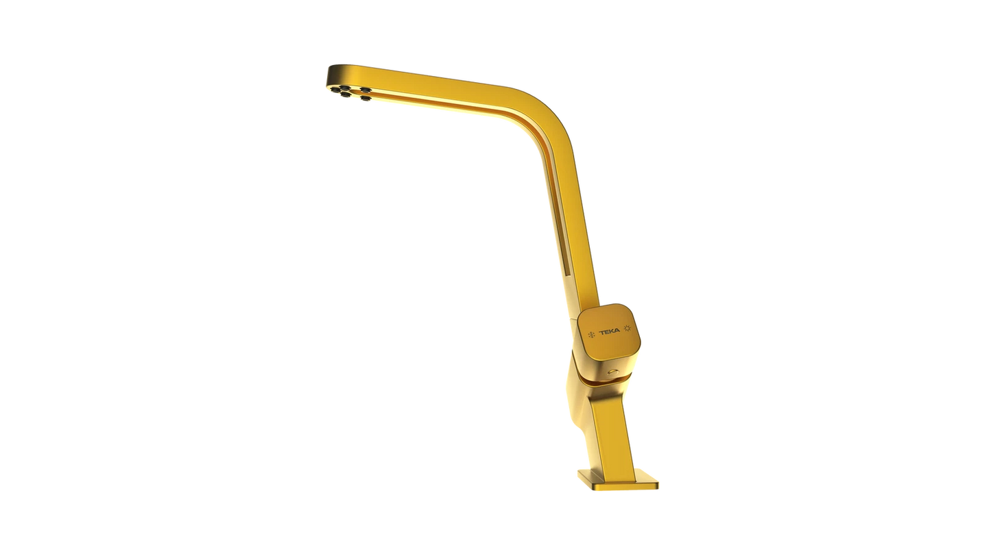 TEKA Metallic Edition single lever tap with revolutionary open spout concept|ICO 915 Brass