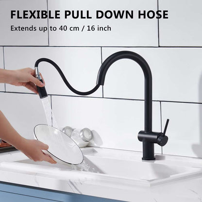 Suizak Kitchen Faucet With Pull Out Spray |SZF11802MB