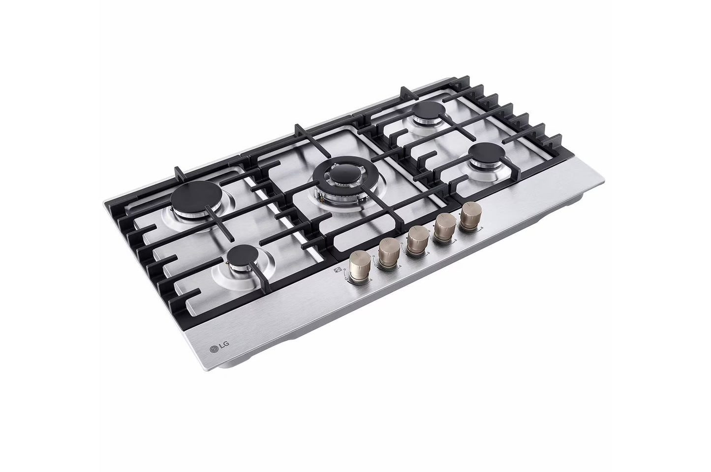 LG Built in 900 Gas Cooktop with 5 burners Stainless Steel |CG5Z3626S - Urbancucine 