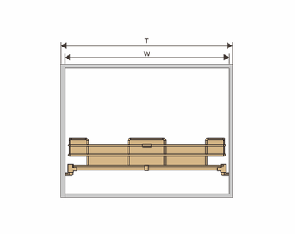 Elite 60cm Soft Close Pull Outs |M015CH