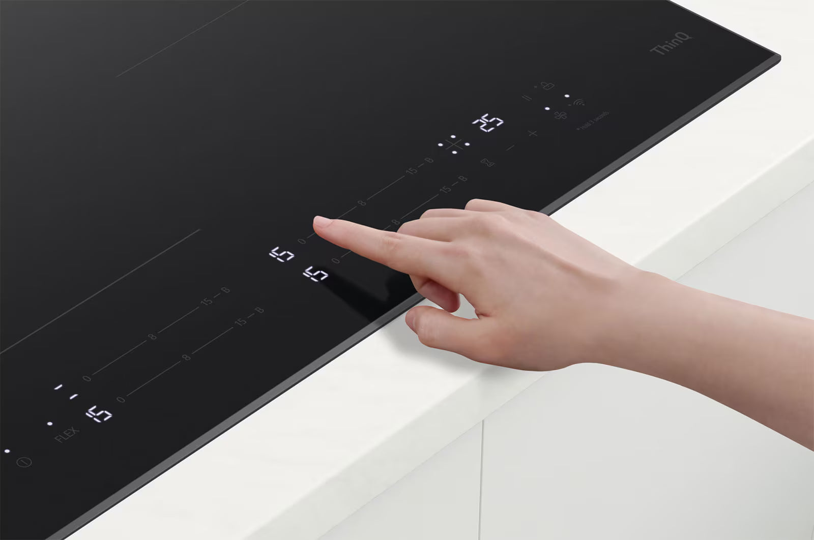 LG Built in Electric Induction Hob 4 zones 60cm |CBIZ2435B - Urbancucine 