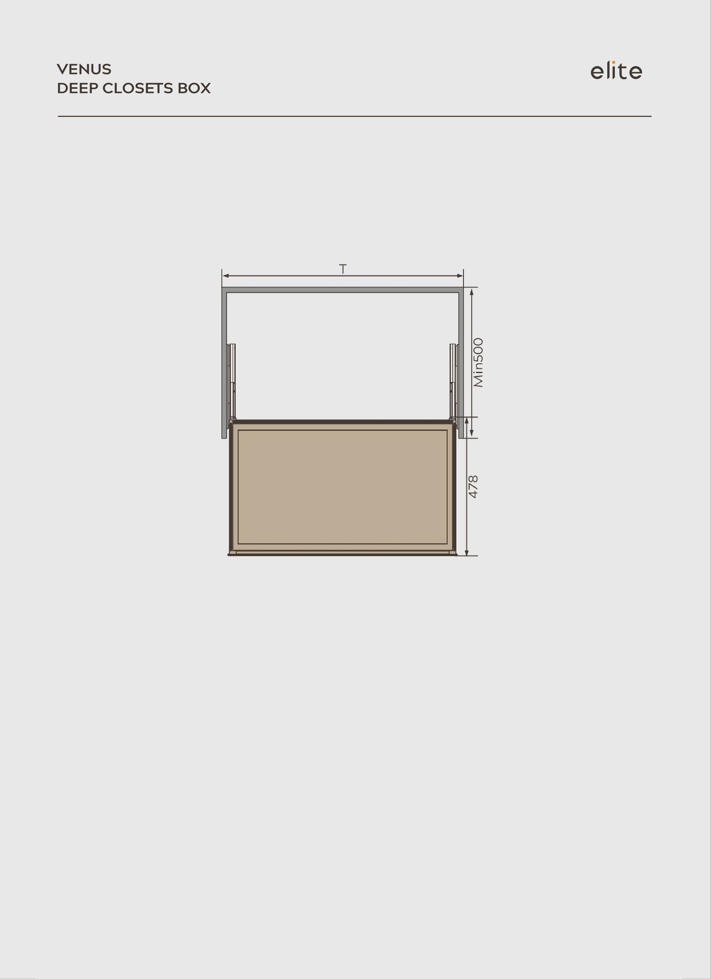 Elite Venus Deep Closets Box 90 cm |VW0290CH