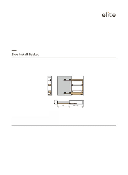 Elite Side install Basket 25cm |M002CH