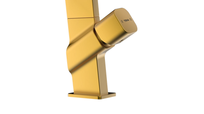 TEKA Metallic Edition single lever tap with revolutionary open spout concept|ICO 915 Brass
