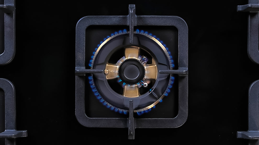 Robam Built in Gas Hob Black Gold Series | Model: B420 | Premium Brass Burners |Explosion Proof 8mm Black Glass | 60cm width|B420