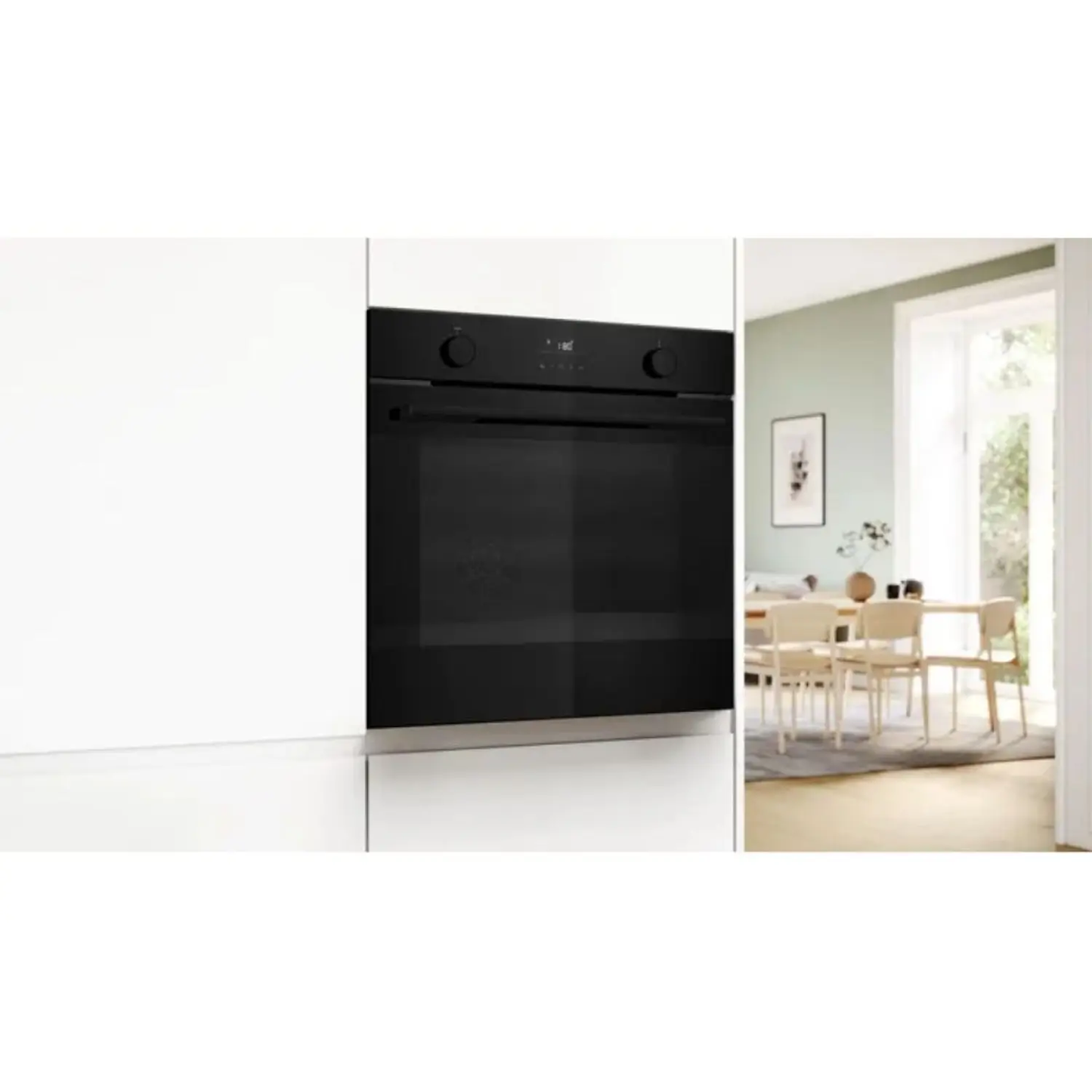 Bosch | Series 4 Built-in Electric Oven 60cm Black – HUA736EA0M