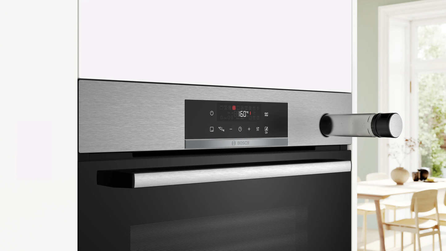 Bosch | Series 4 Built-in oven with added steam function 60 x 60 cm Stainless steel HRG532ES3M