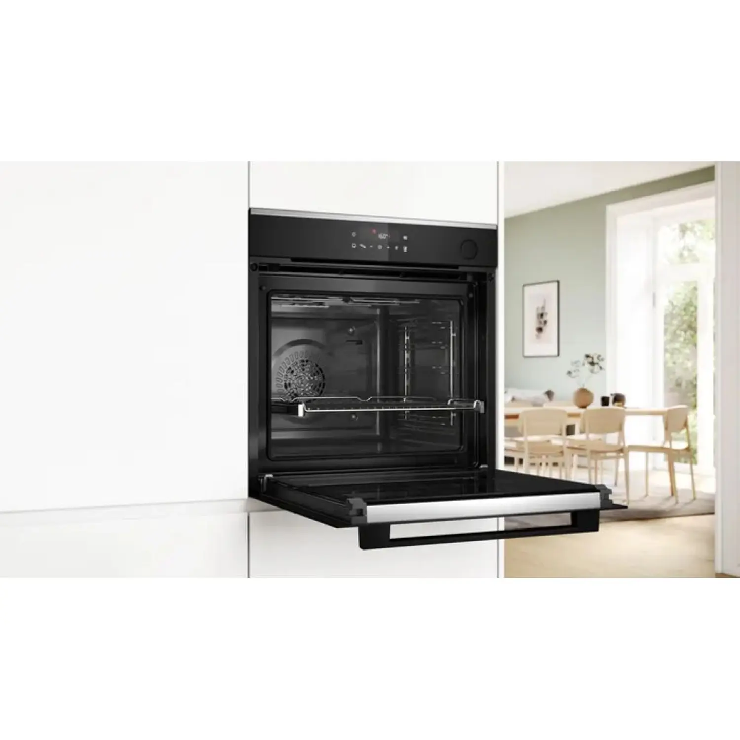 Bosch | Series 4 Built-in Steam Oven 60x60cm Black – HRG272EB3M