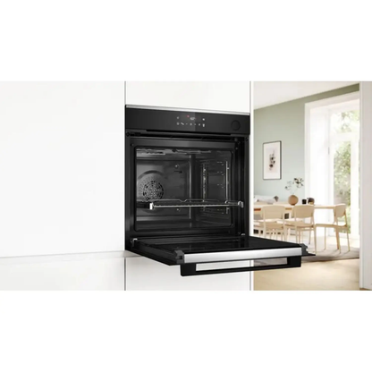 Bosch | Series 4 Built-in Steam Oven 60x60cm Black – HRG272EB3M