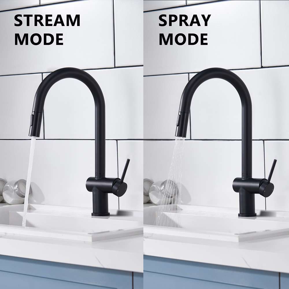 Suizak Kitchen Faucet With Pull Out Spray |SZF11802MB
