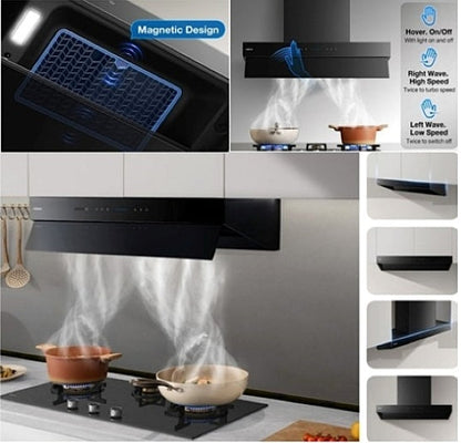 Robam Range Hood | Hurricane Technology | Dual-Vent Series | Model: CXW-260-87H2S | 90cm | Airflow: 1620m3/hr | Pressure: 1300 Pa | Noise: < 39dB - Urbancucine 