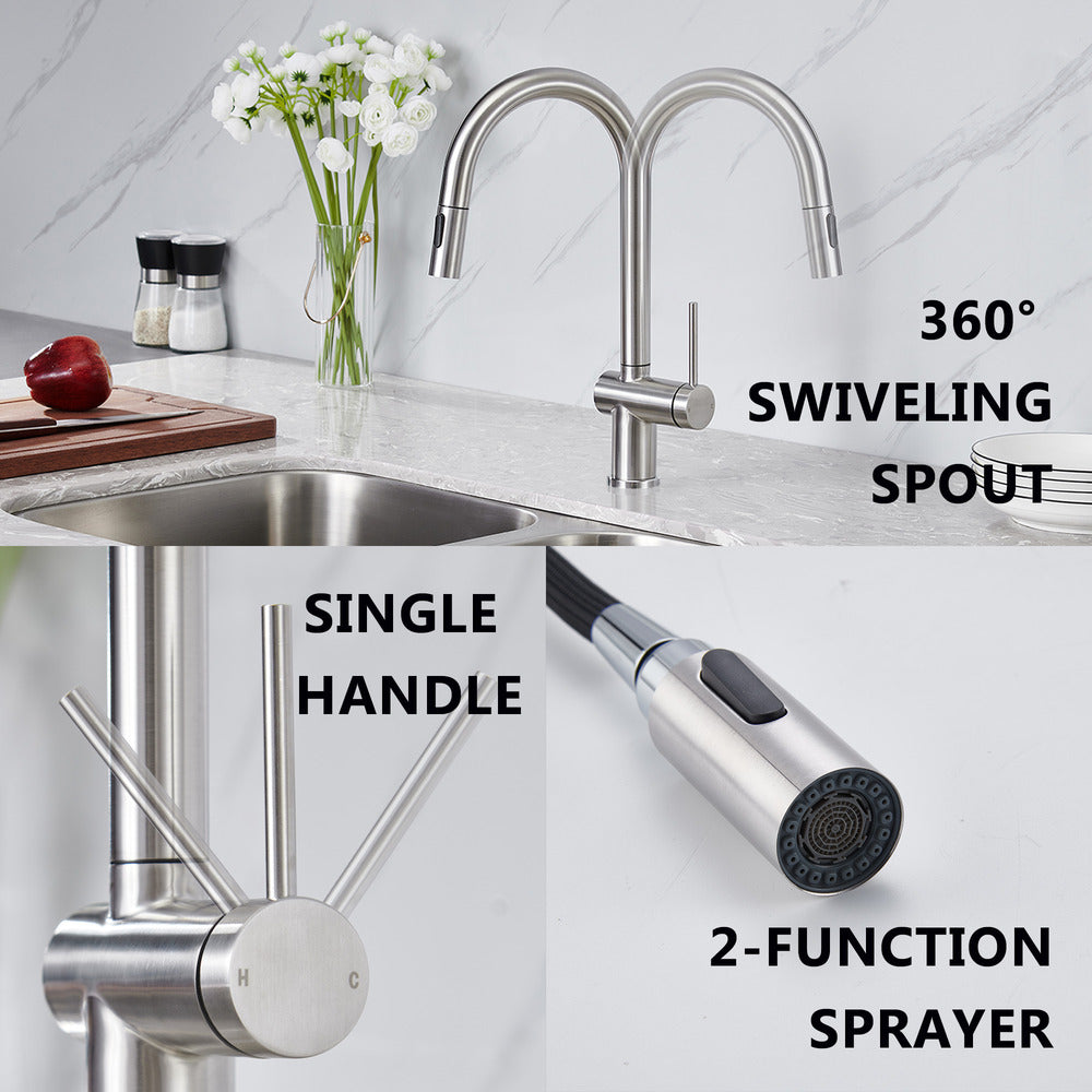 Suizak Kitchen Faucet with Pull-out Spray |SZF11805SC