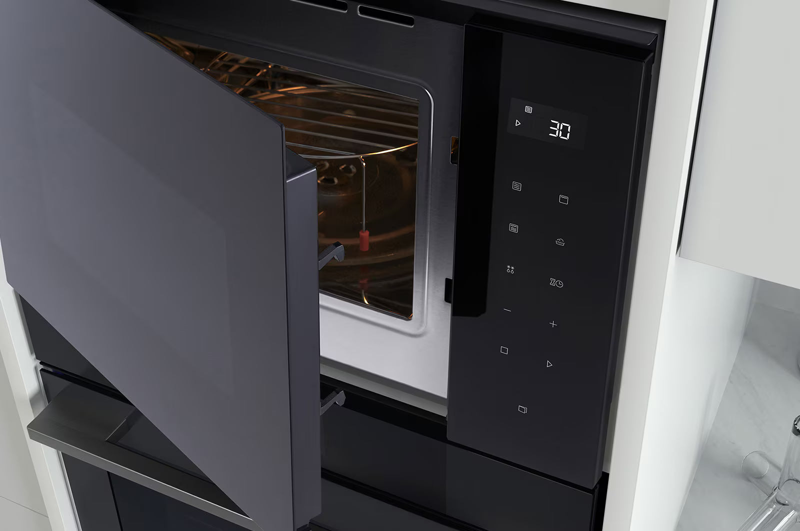 LG Built in Microwave Oven 25L Black Glass with LED Touch Display and Child Lock Option |MGBZ2593F - Urbancucine 