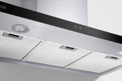 LG wall mount Hood 90cm with Touch Control Powerful suction and 3 modes with Power Boost mode |HC7Z3625S - Urbancucine 