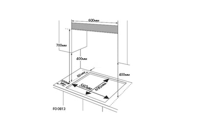 LG Built-in Gas Hob with 4 Burners 60cm |HU641BBG - Urbancucine 