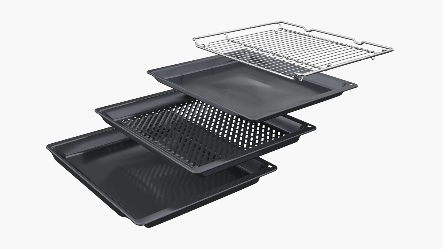 Bosch | Series 4 Built-in oven with added steam function 60 x 60 cm Stainless steel HRG532ES3M