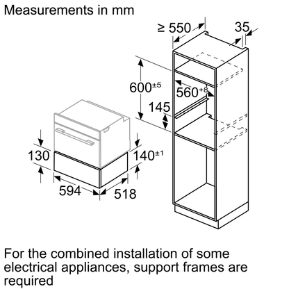 Siemens Built In Warming Drawer 60cm |BI710C1B1B