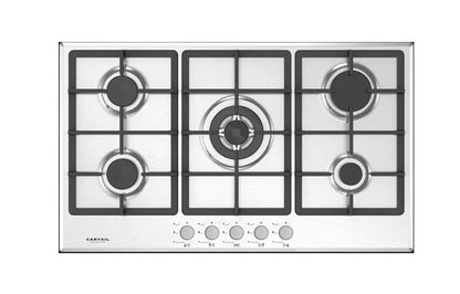 Carysil Built in Cast iron Monoblock 5 Zones 90cm |TA HO GS 90 5Z SS