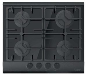 Carysil Built in Gas on Glass Hob 60cm Black |LI HO GS 60 4Z BK