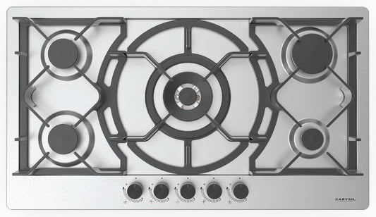 Carysil Built in Stainless steel Gas Hob 90cm |LI HO GS 90 5Z SS